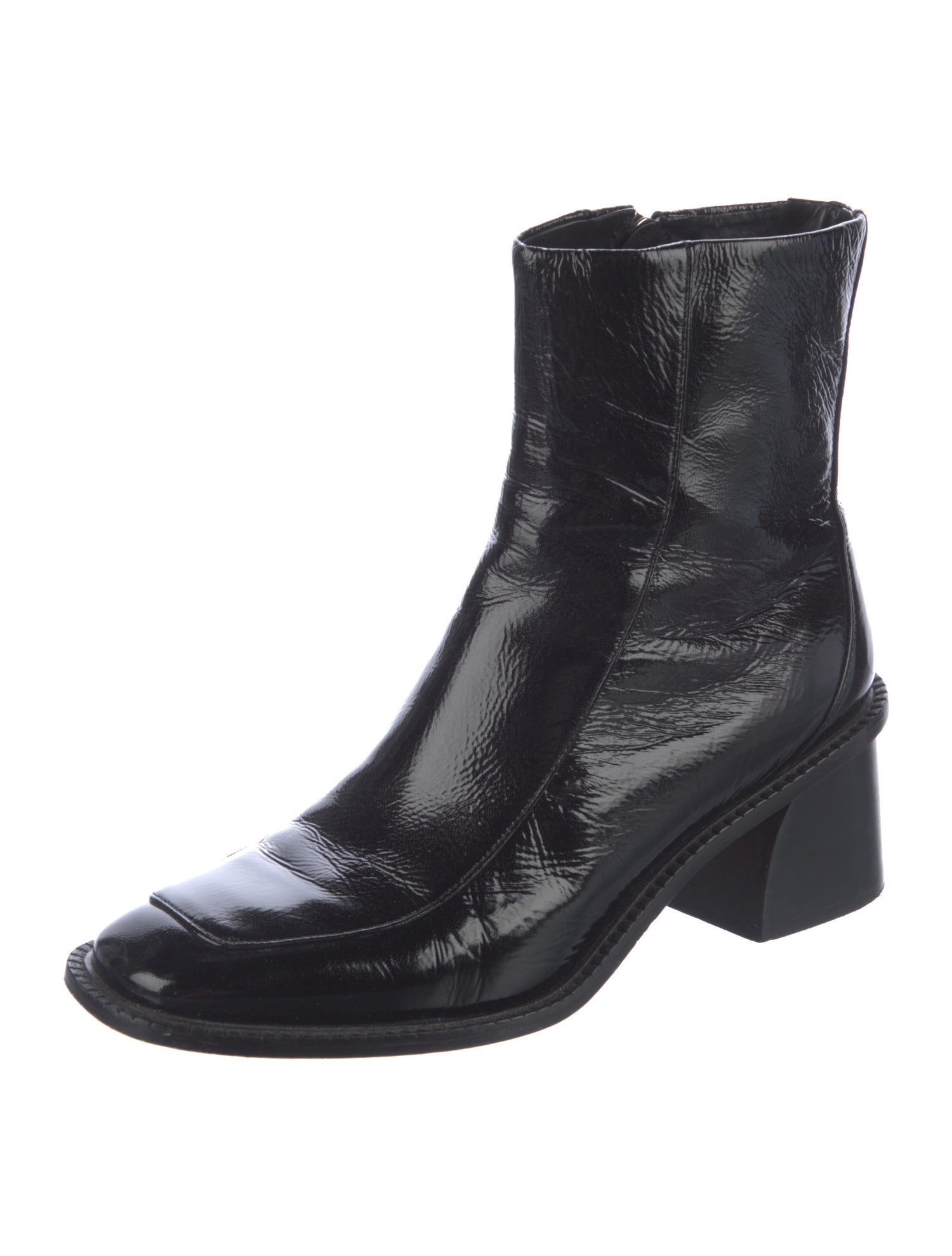 Sandro Patent Leather Boots