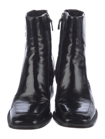 Sandro Patent Leather Boots