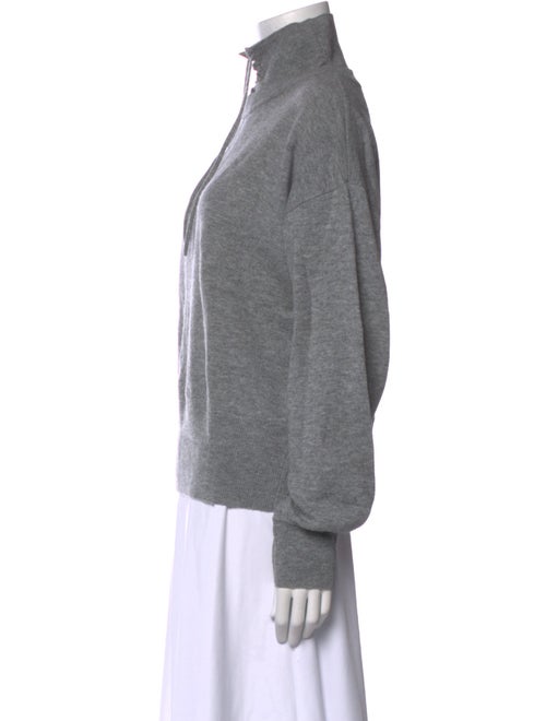 Sandro Wool Mock Neck Sweatshirt