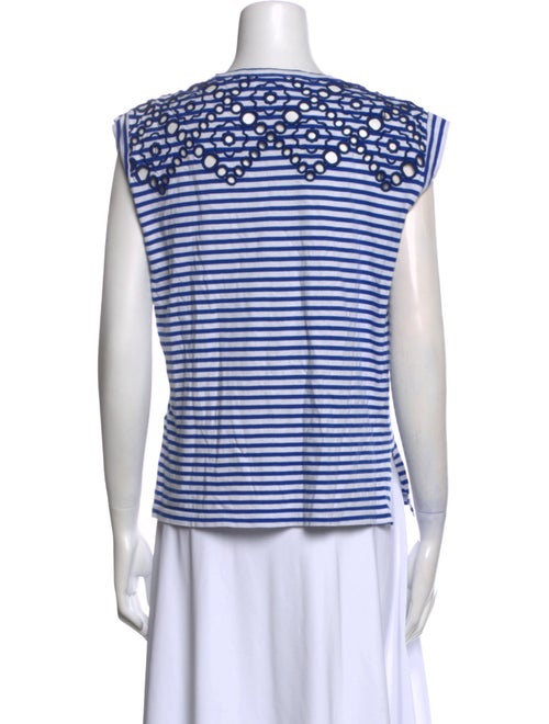 Sandro Striped Scoop Neck Top