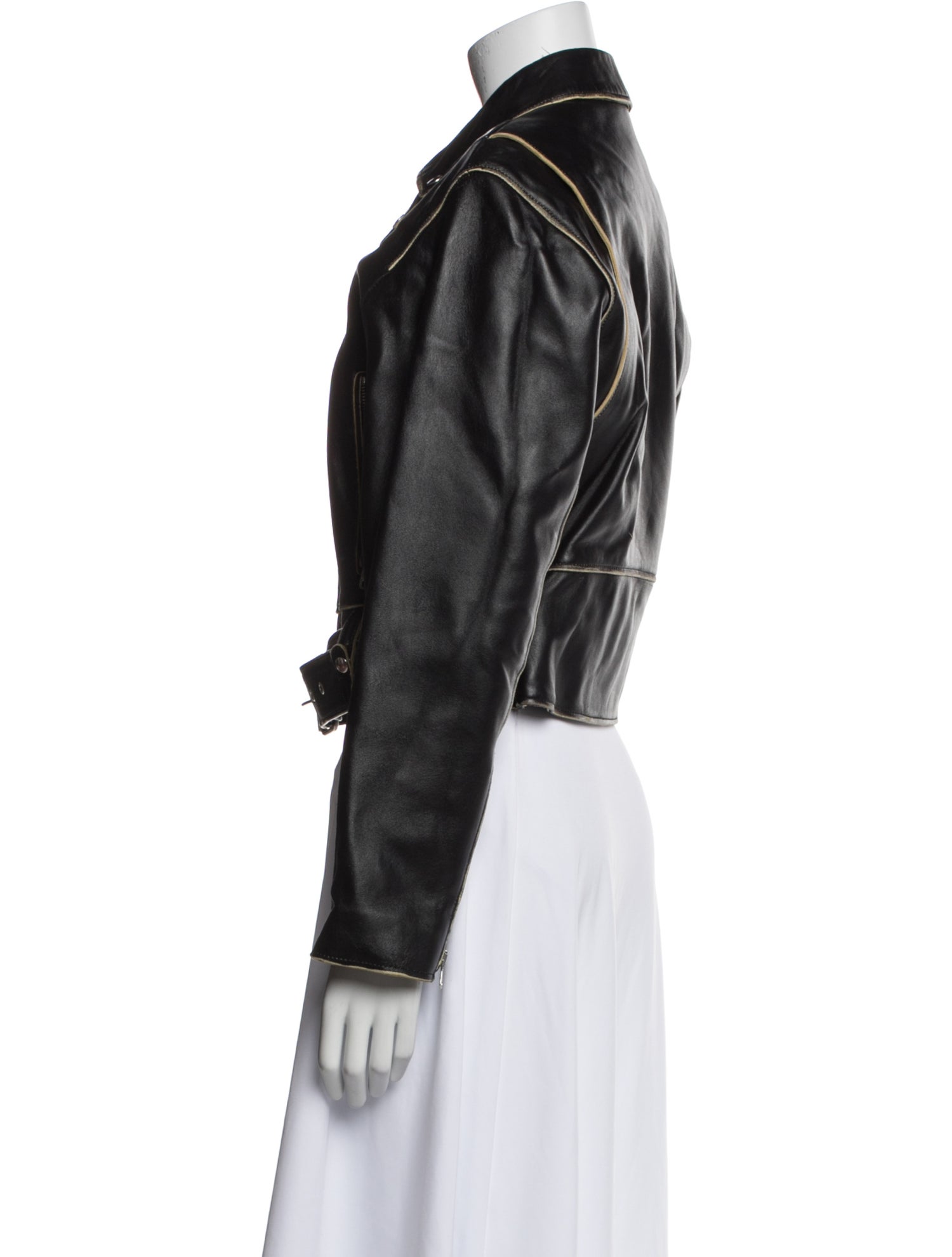 Sandro Lambskin Biker Jacket