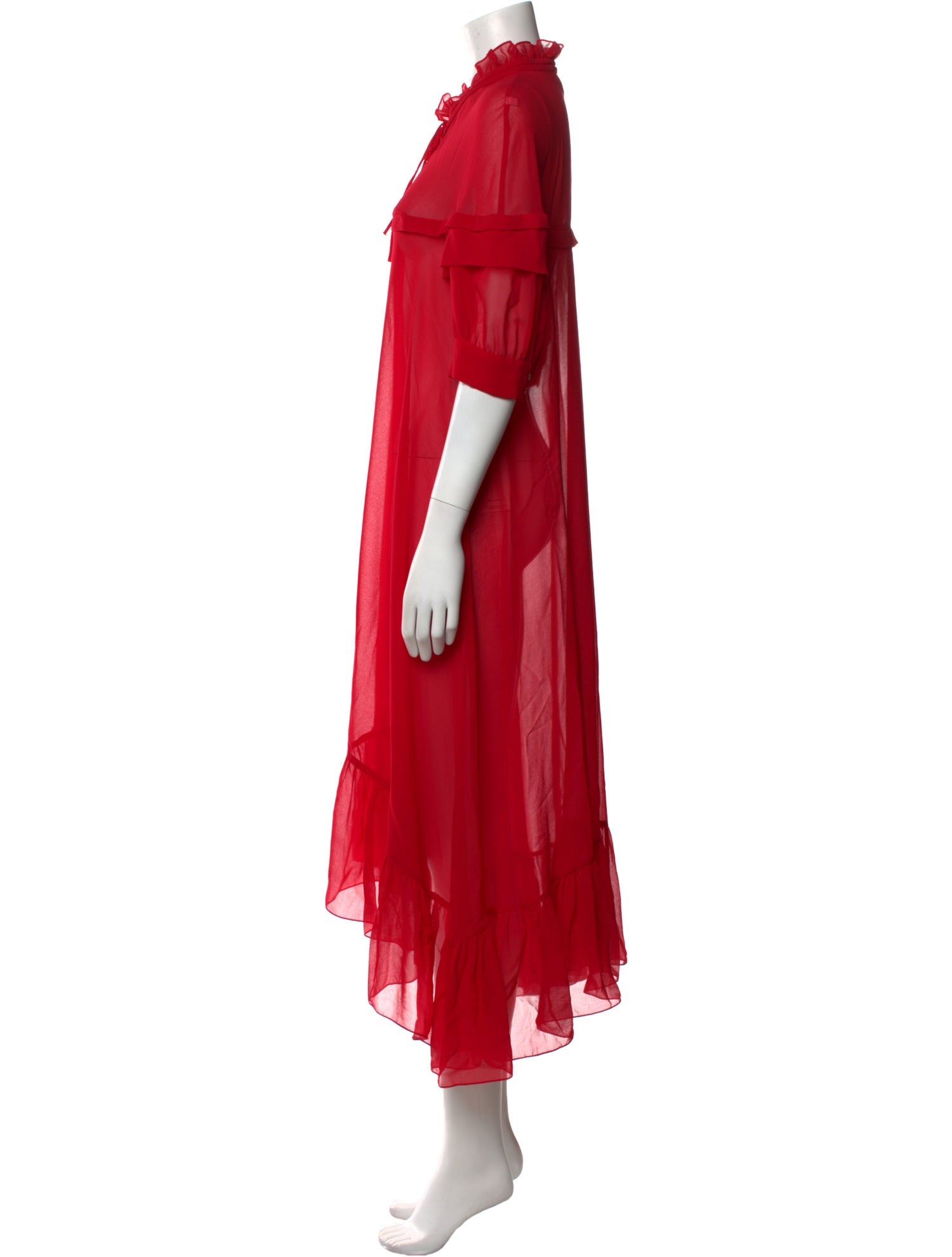 Sandro Mock Neck Long Dress