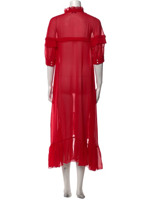 Sandro Mock Neck Long Dress