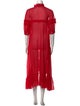 Sandro Mock Neck Long Dress