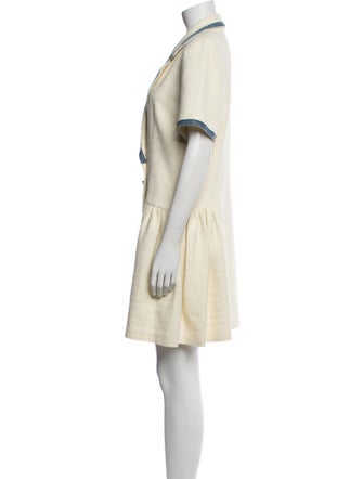 Sandro Colorblock Pattern Mini Dress