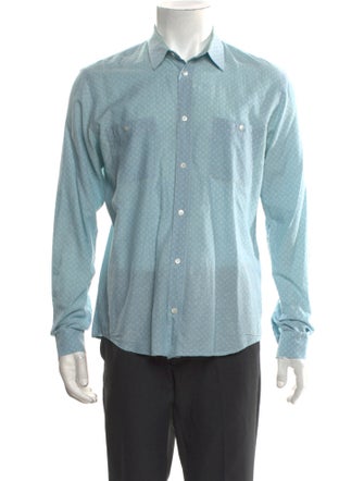 Sandro Printed Long Sleeve Shirt