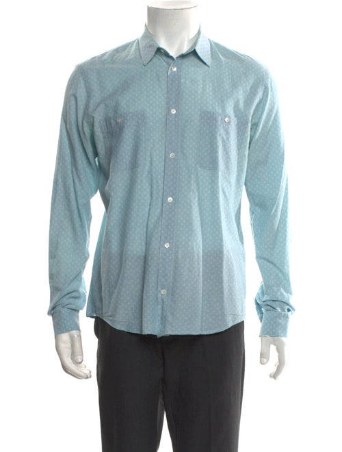 Sandro Printed Long Sleeve Shirt