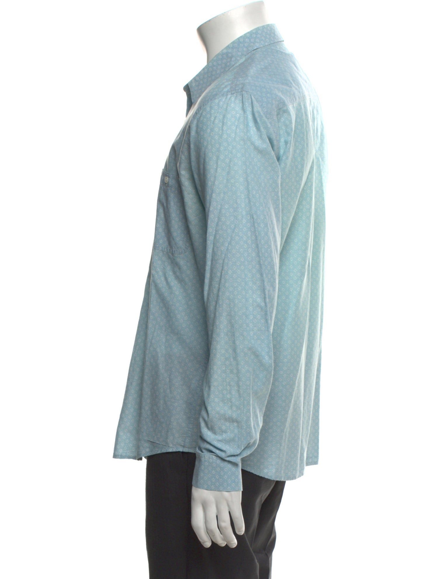 Sandro Printed Long Sleeve Shirt