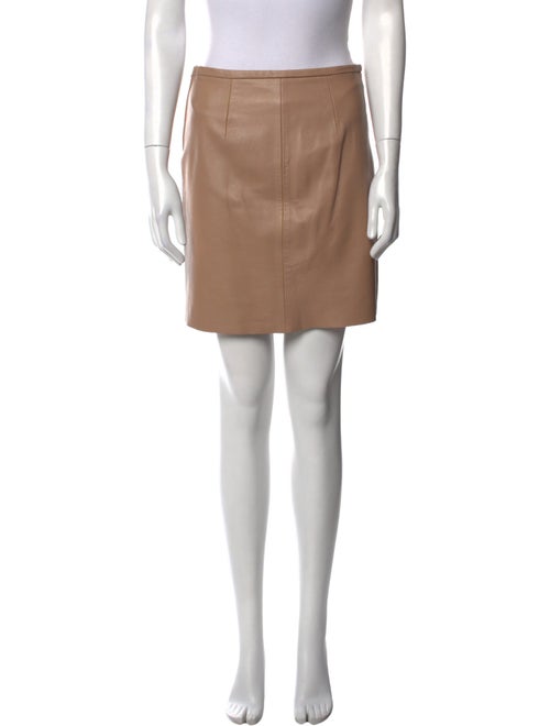 Sandro Lamb Leather Mini Skirt