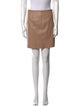 Sandro Lamb Leather Mini Skirt