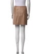 Sandro Lamb Leather Mini Skirt