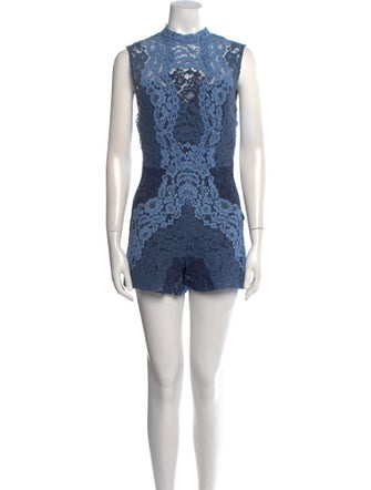 Sandro Lace Lace Pattern Romper