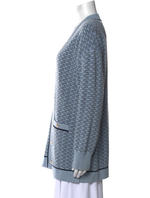 Sandro Printed V-Neck Sweater