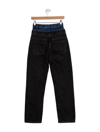 Sandro High-Rise Straight Leg Jeans