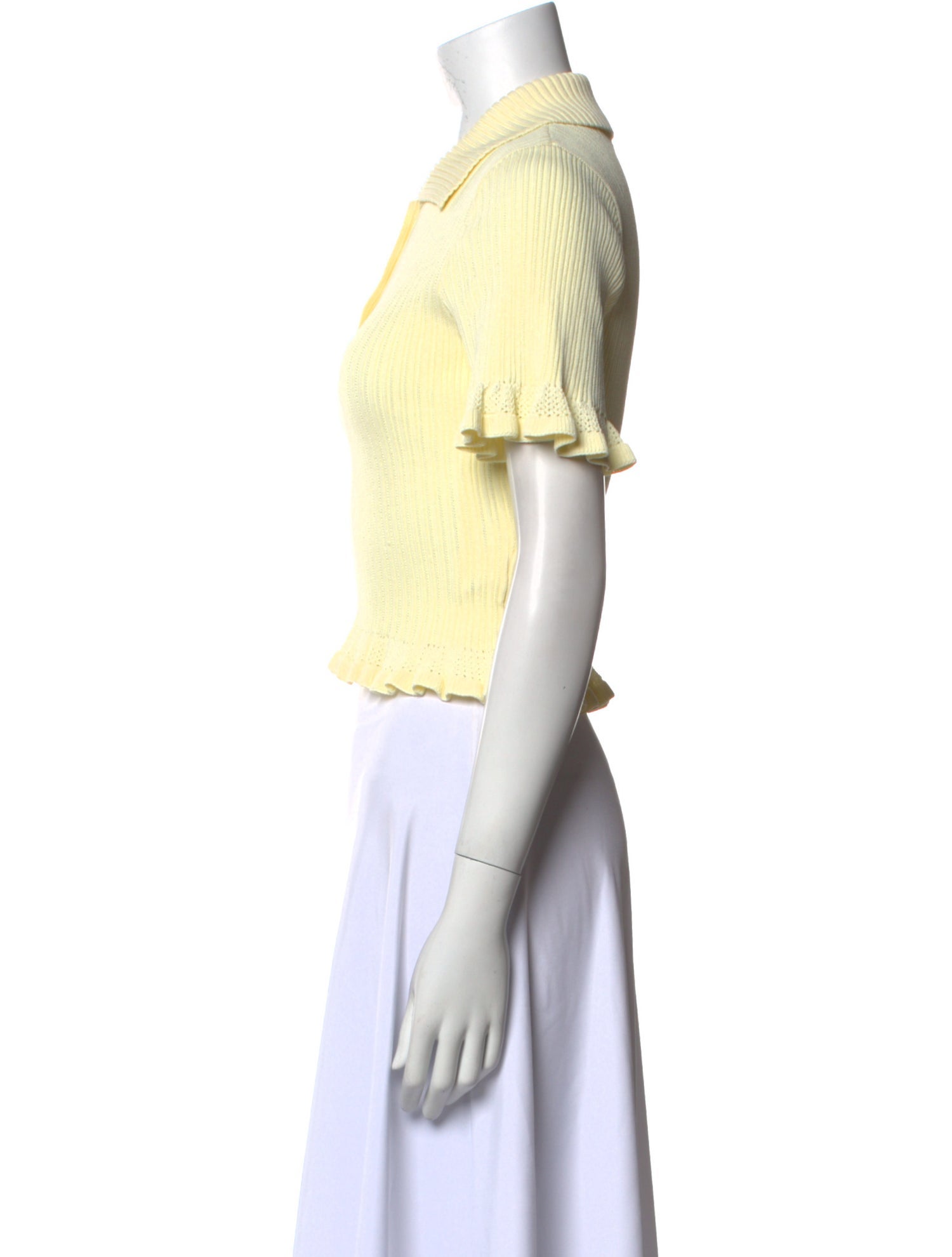 Sandro Short Sleeve Crop Top