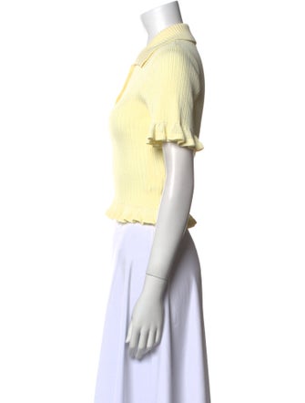 Sandro Short Sleeve Crop Top