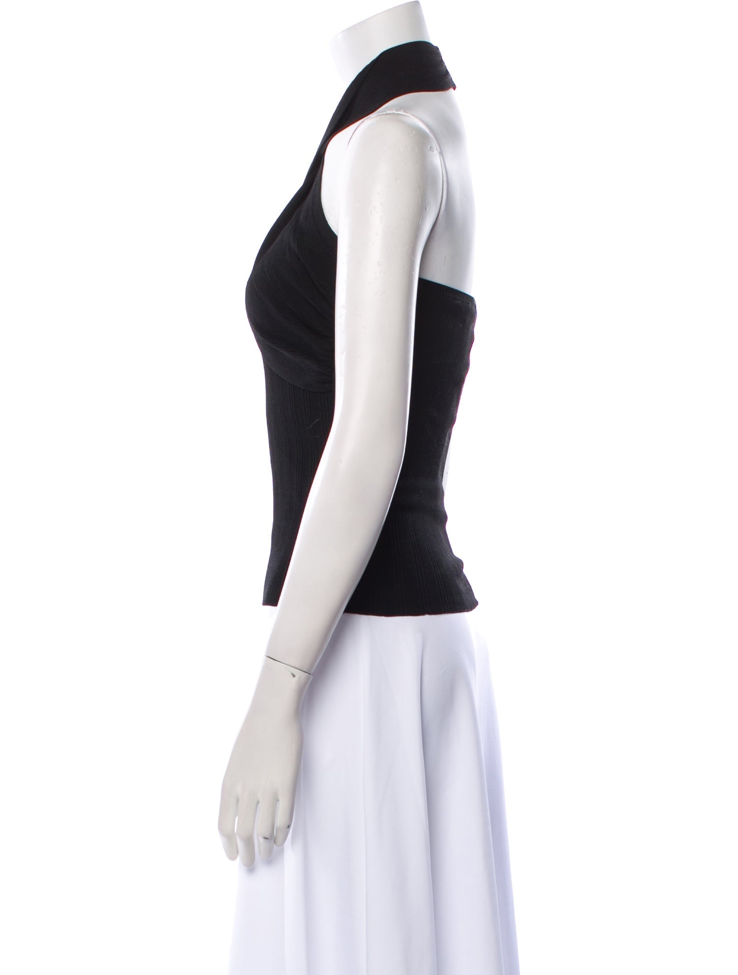 Sandro Halterneck Sleeveless Crop Top