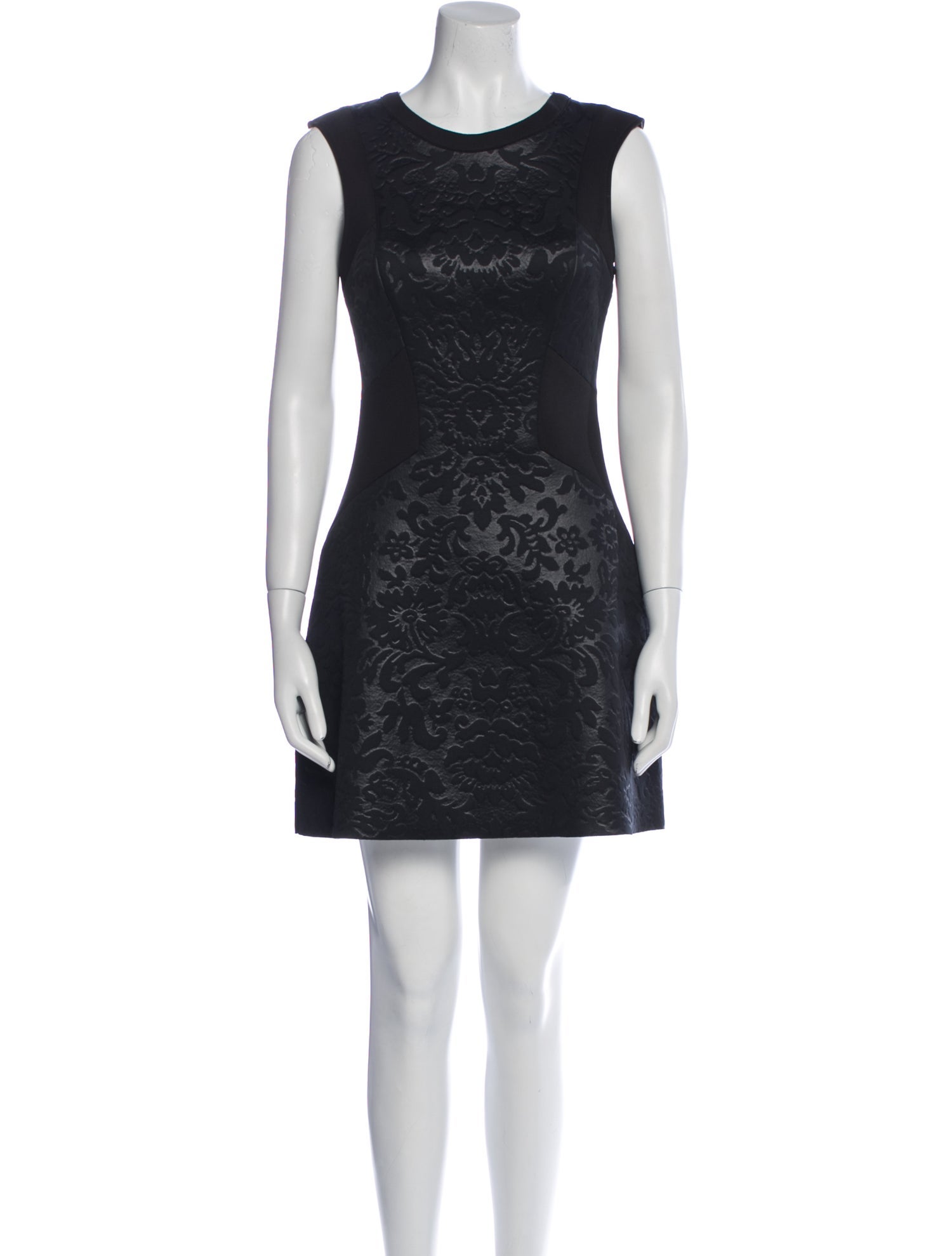 Sandro Lace Pattern Mini Dress