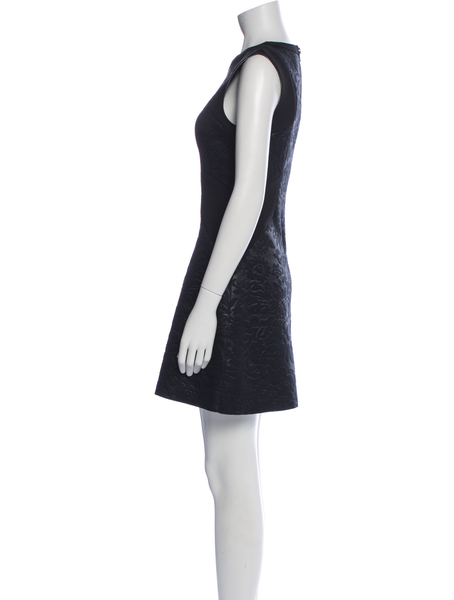 Sandro Lace Pattern Mini Dress