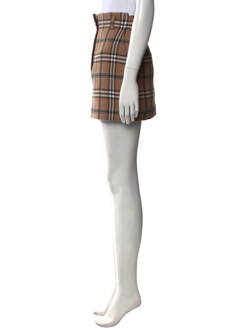 Sandro Plaid Print Mini Skirt