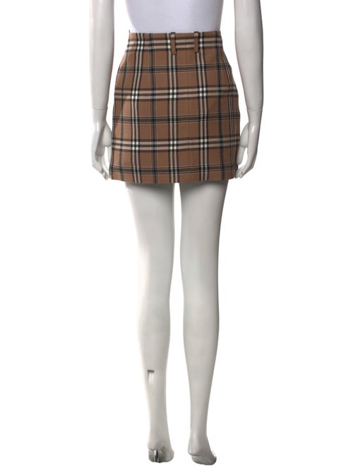 Sandro Plaid Print Mini Skirt