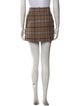 Sandro Plaid Print Mini Skirt