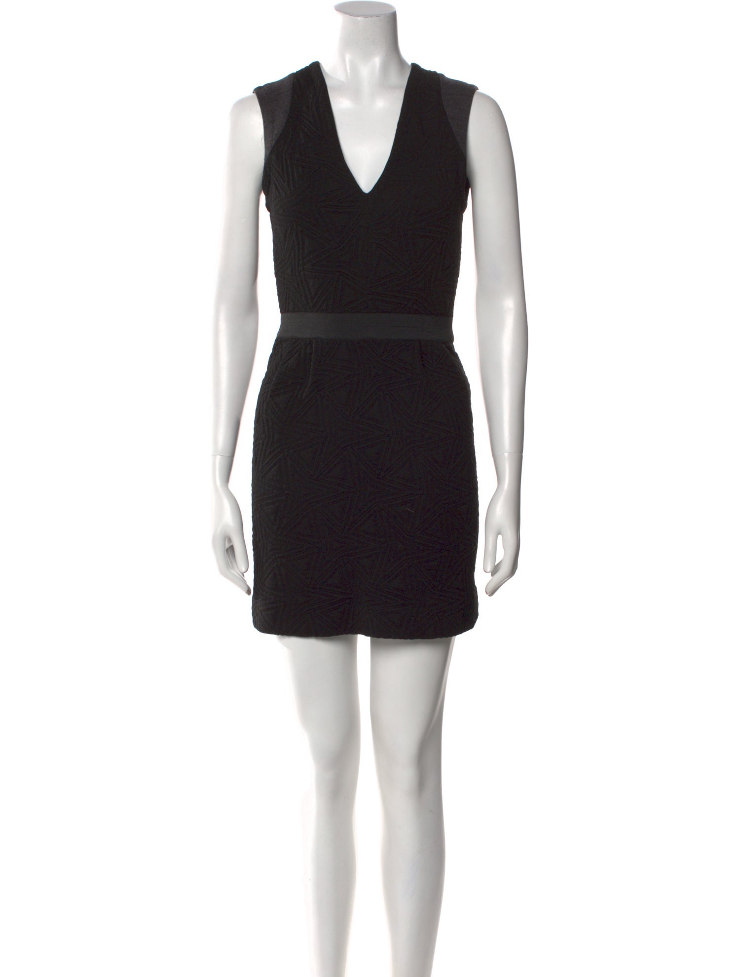 Sandro V-Neck Mini Dress