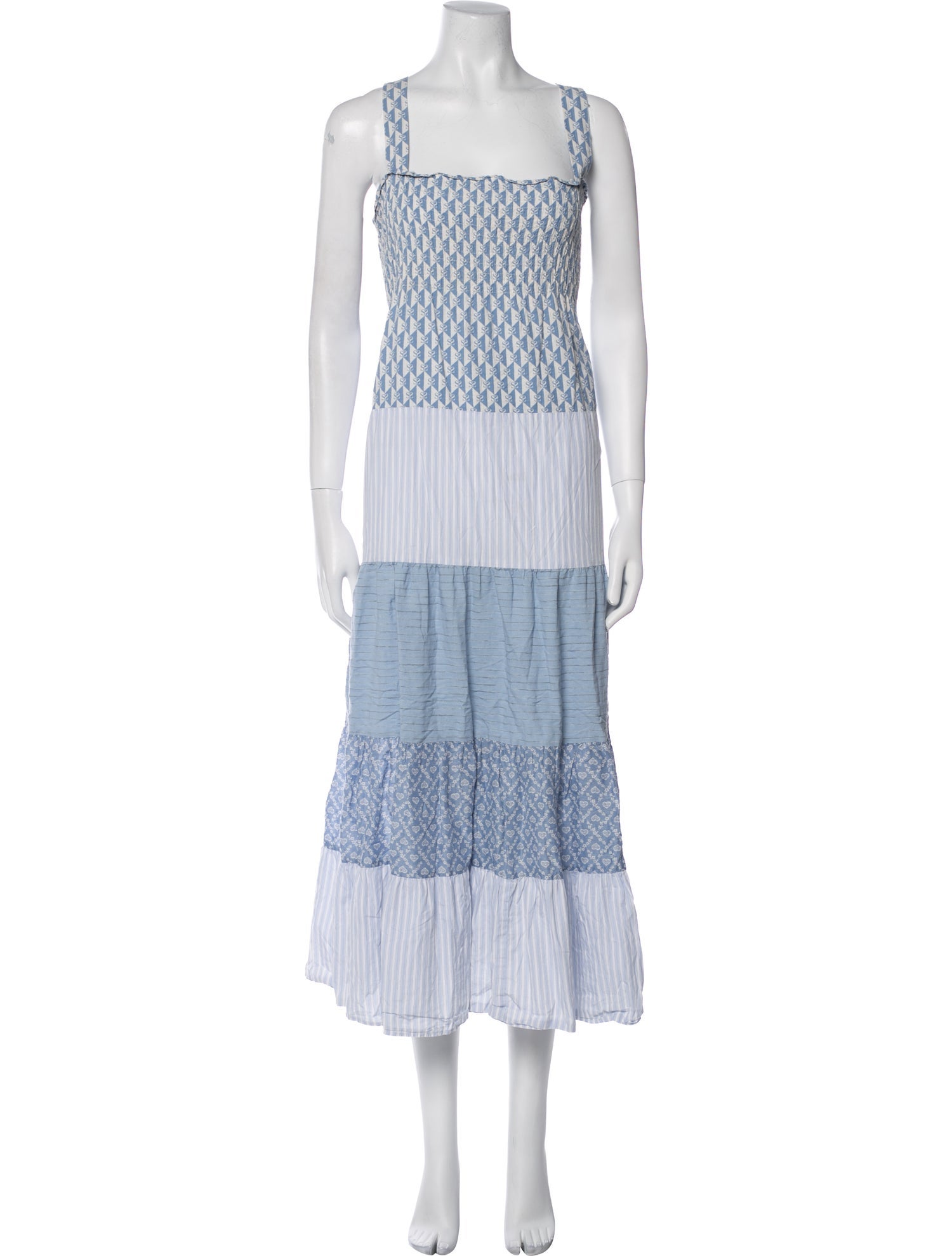 Sandro Striped Long Dress
