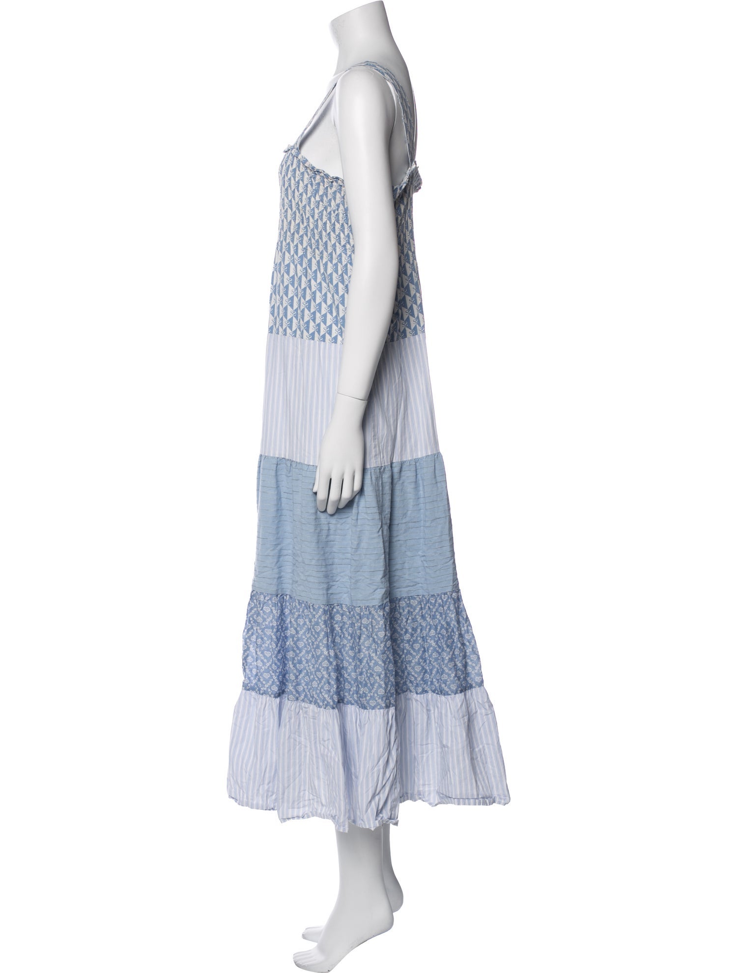 Sandro Striped Long Dress