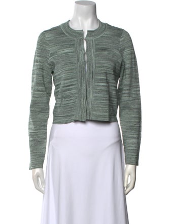 Sandro Striped Crew Neck Sweater