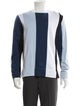 Sandro Striped Crew Neck Sweatshirt