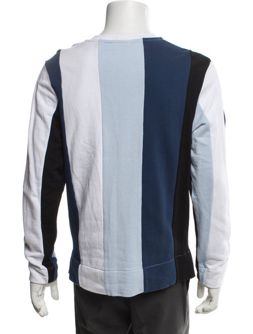 Sandro Striped Crew Neck Sweatshirt