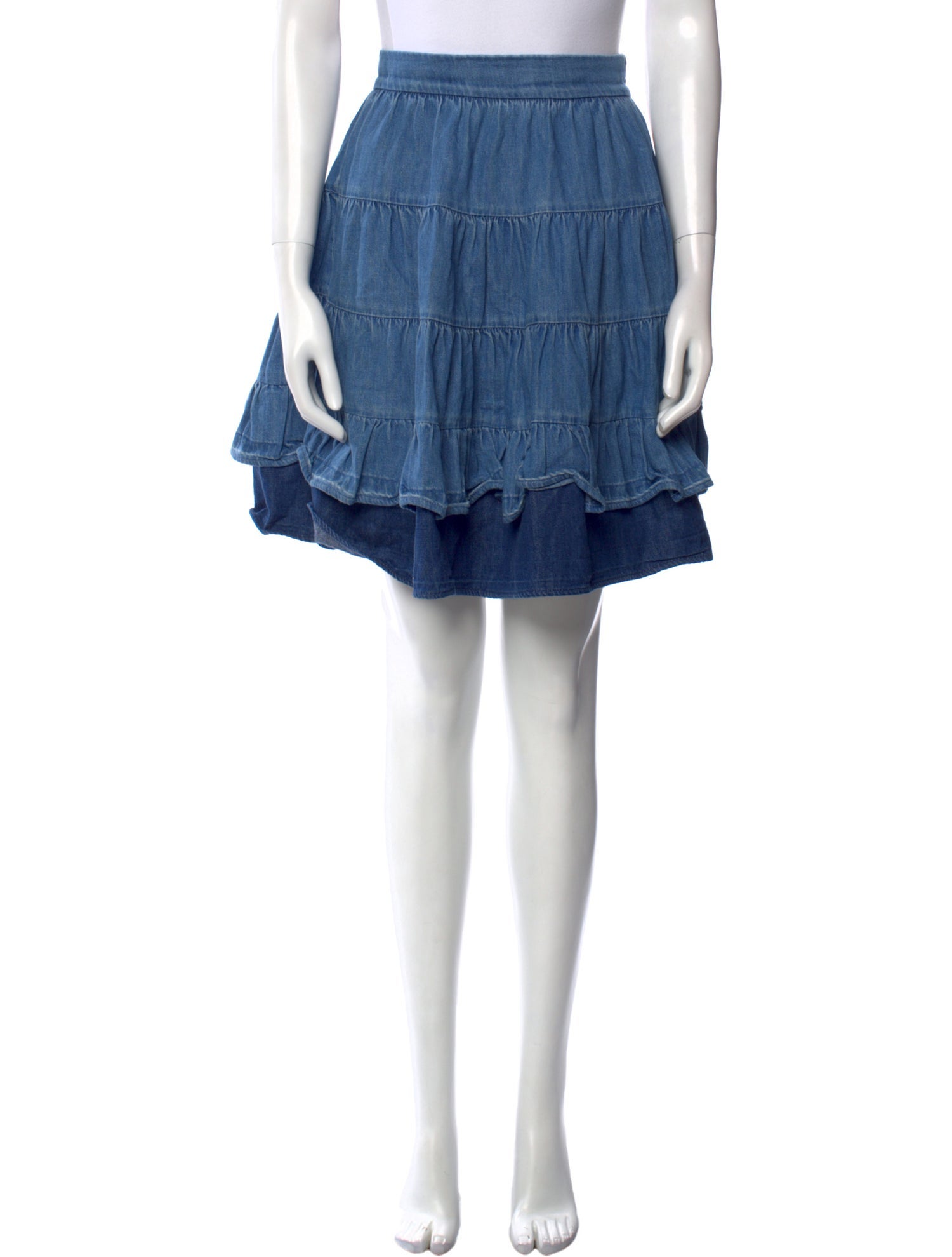 Sandro Ruffle Embellishment Mini Skirt