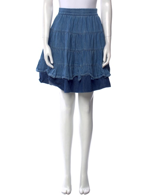 Sandro Ruffle Embellishment Mini Skirt