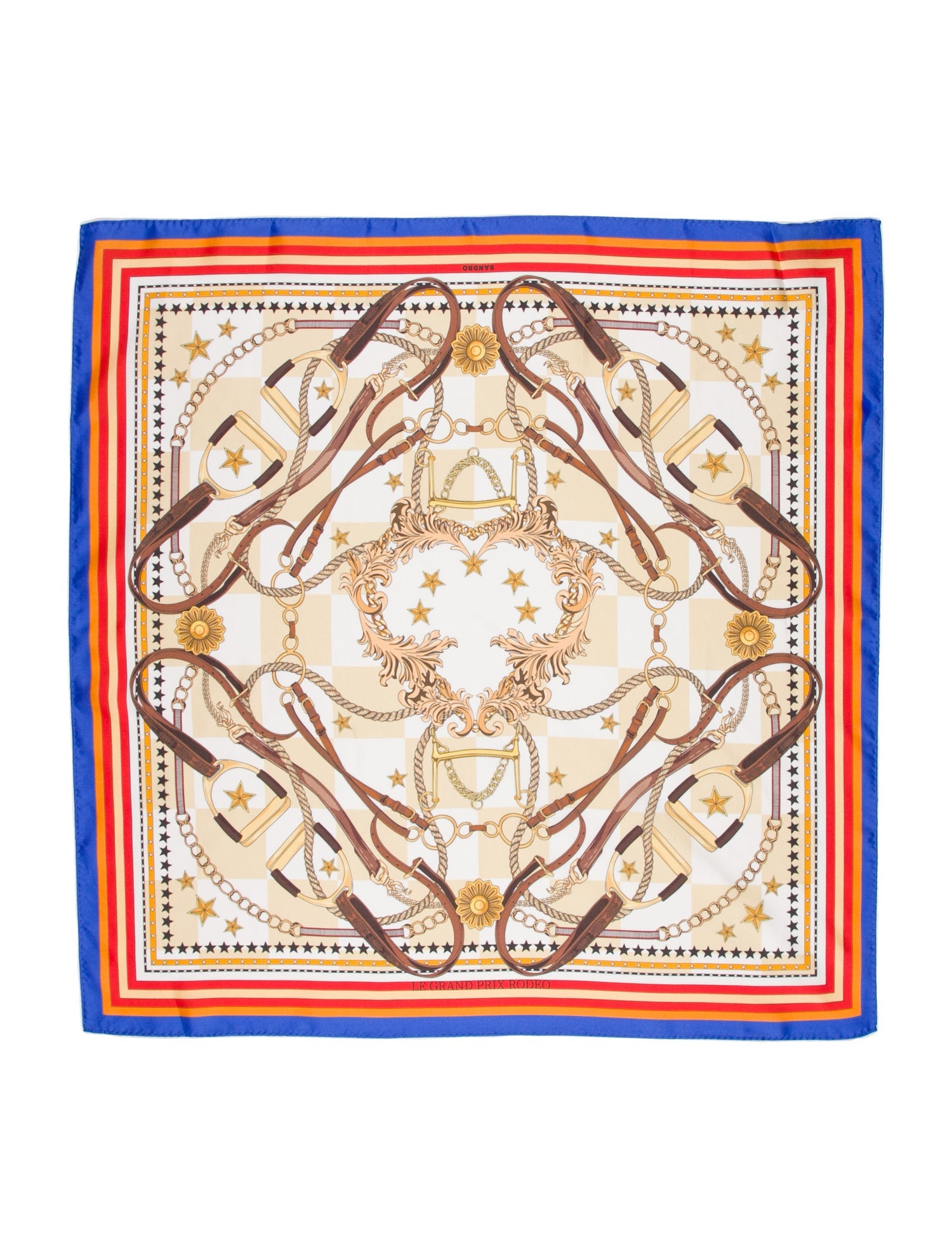 Sandro Silk Printed Scarf