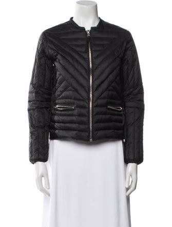 Sandro Nylon Striped Down Jacket