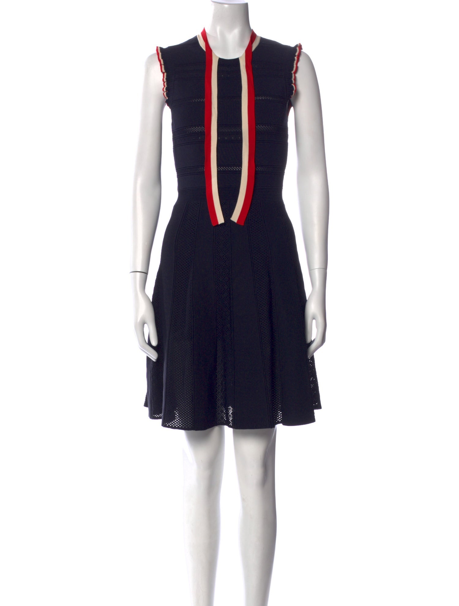 Sandro Crew Neck Mini Dress