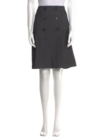 Sandro Ruffle Embellishment Knee-Length Skirt