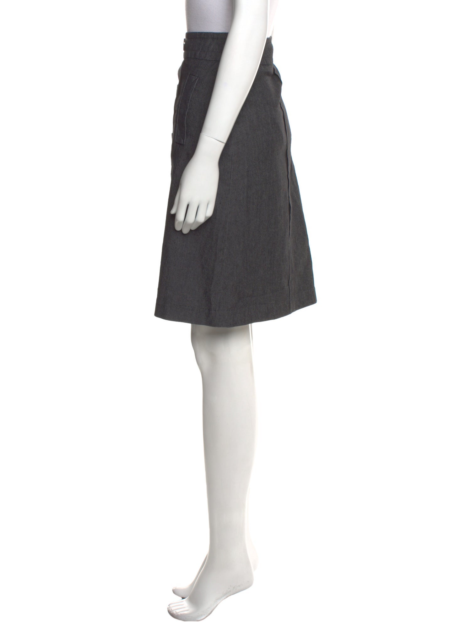 Sandro Ruffle Embellishment Knee-Length Skirt