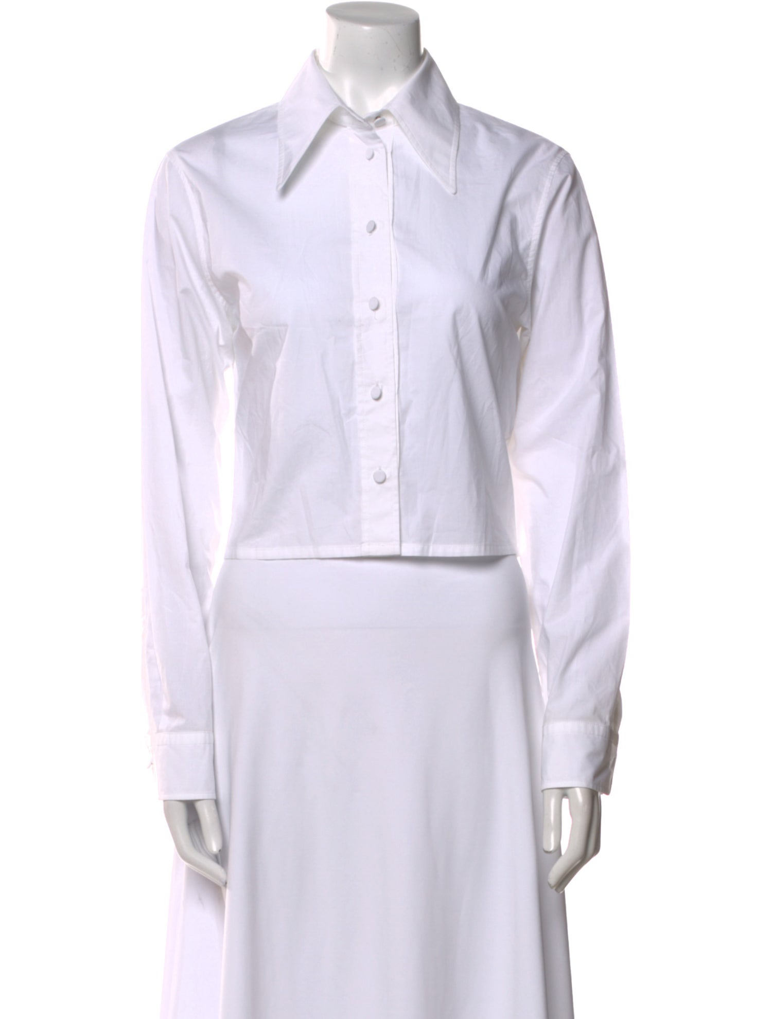 Sandro Long Sleeve Button-Up Top