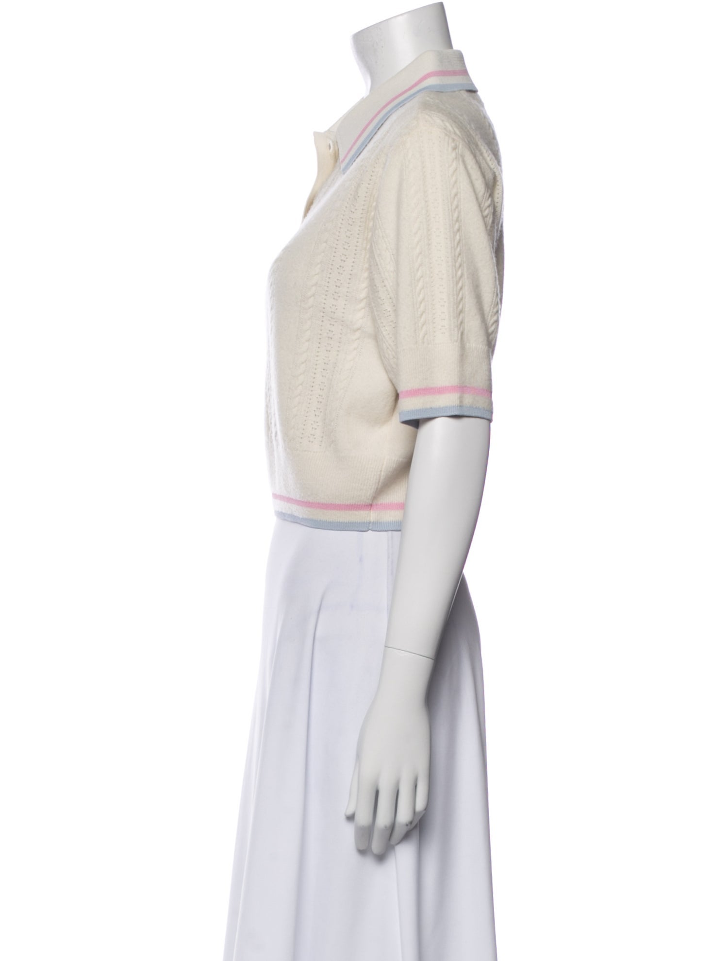 Sandro Wool Short Sleeve Polo