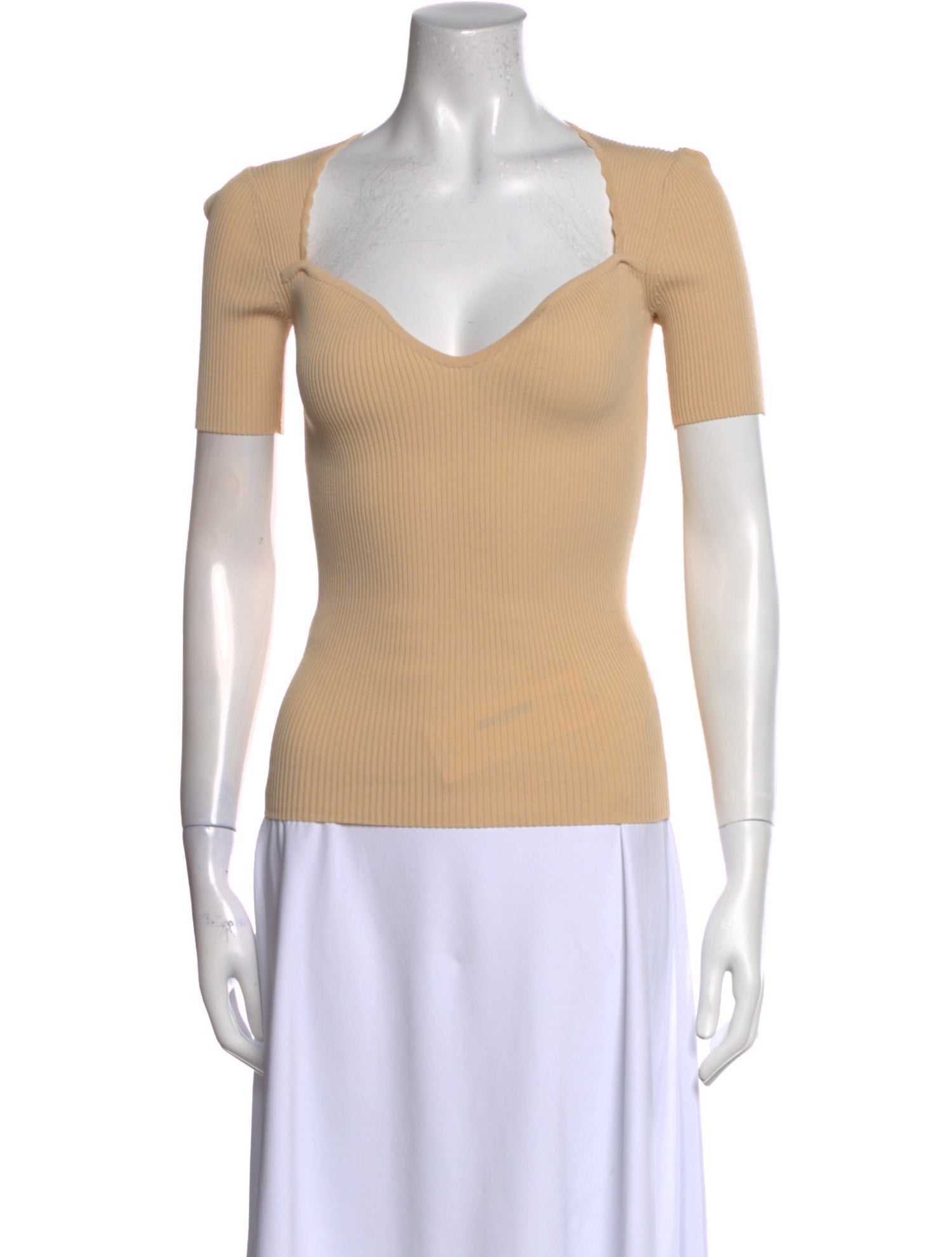 Sandro V-Neck Short Sleeve Top