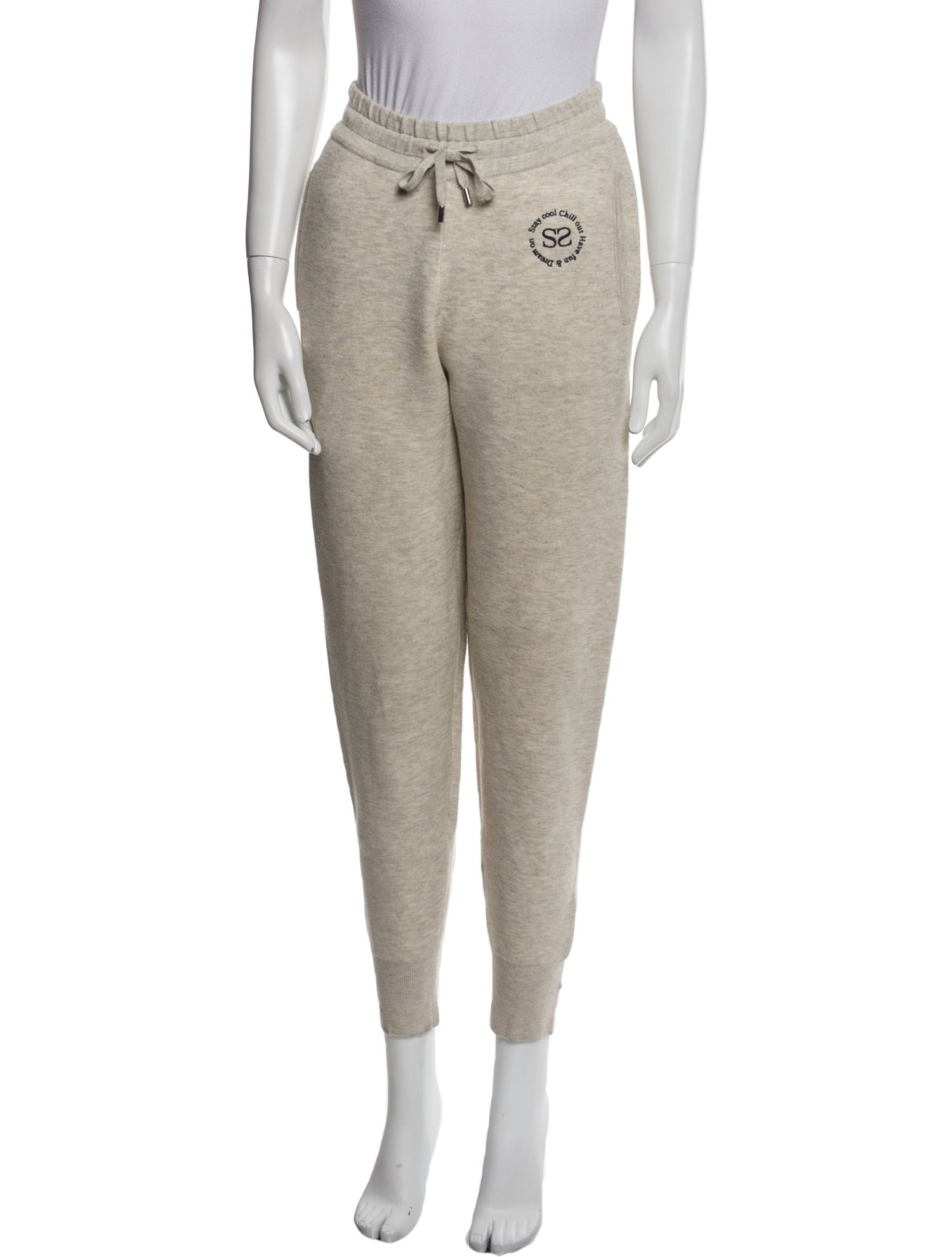 Sandro Graphic Print Skinny Leg Pants