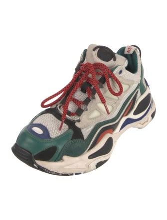 Sandro Mesh Printed Chunky Sneakers