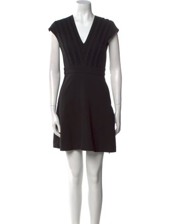 Sandro V-Neck Mini Dress