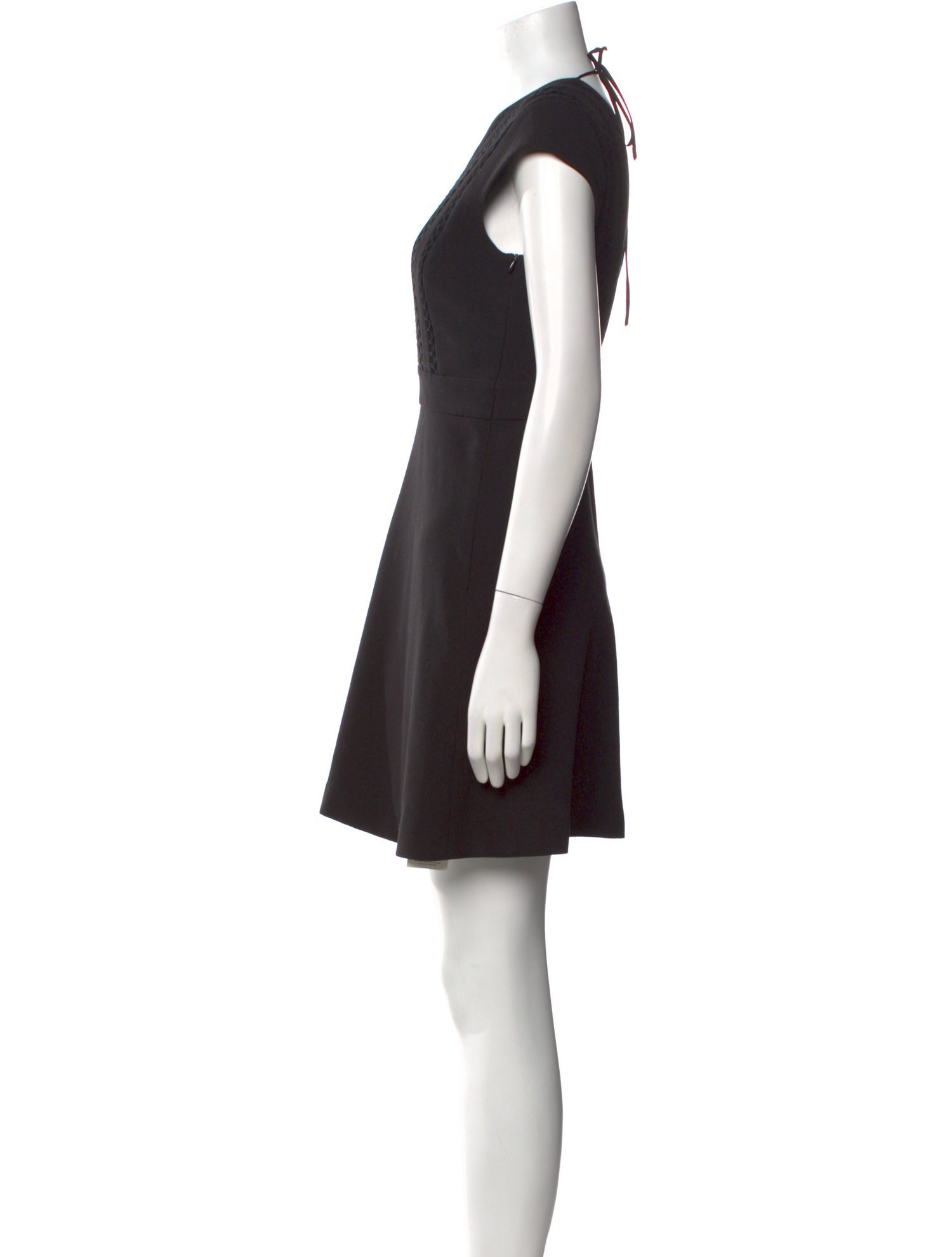 Sandro V-Neck Mini Dress