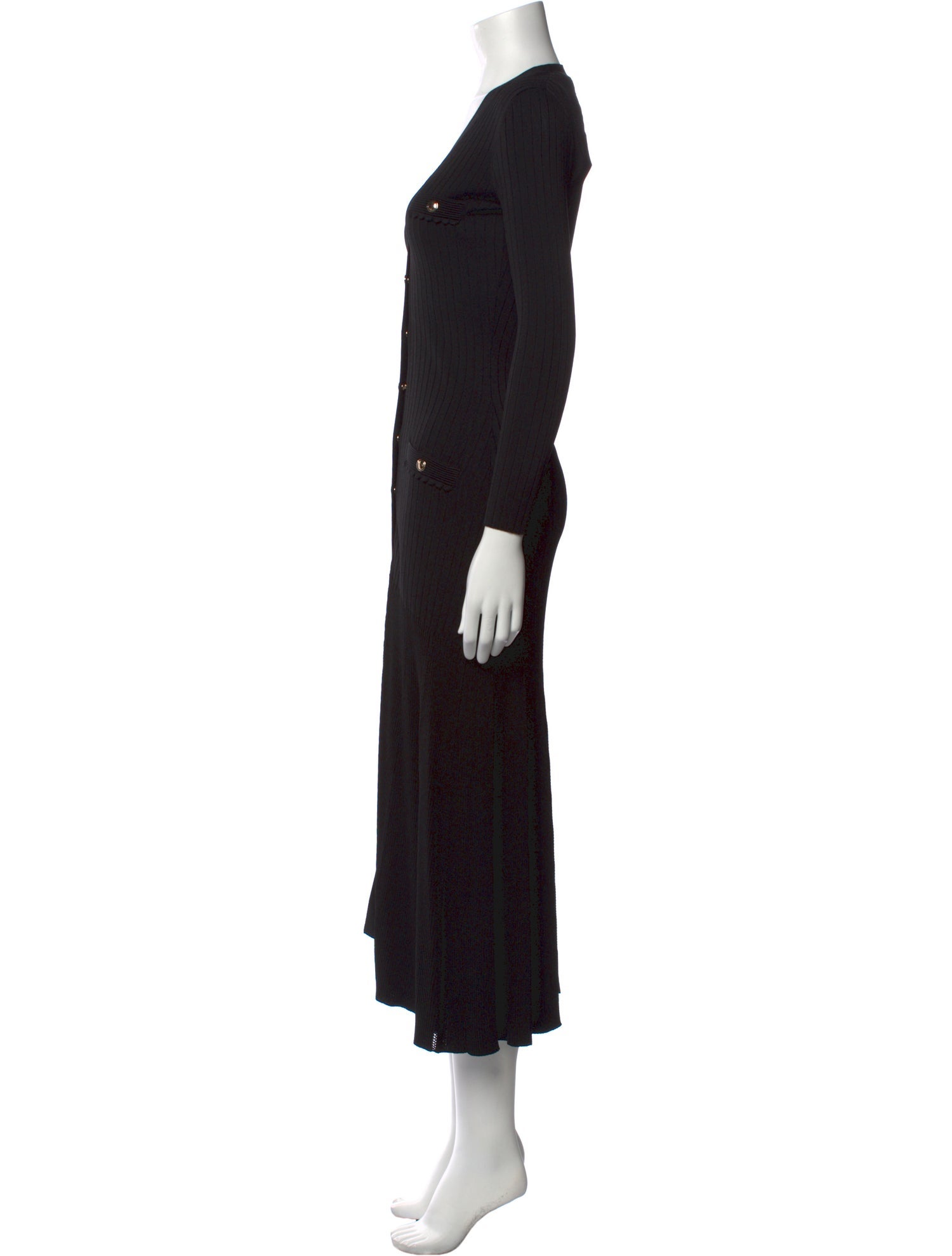 Sandro V-Neck Long Dress