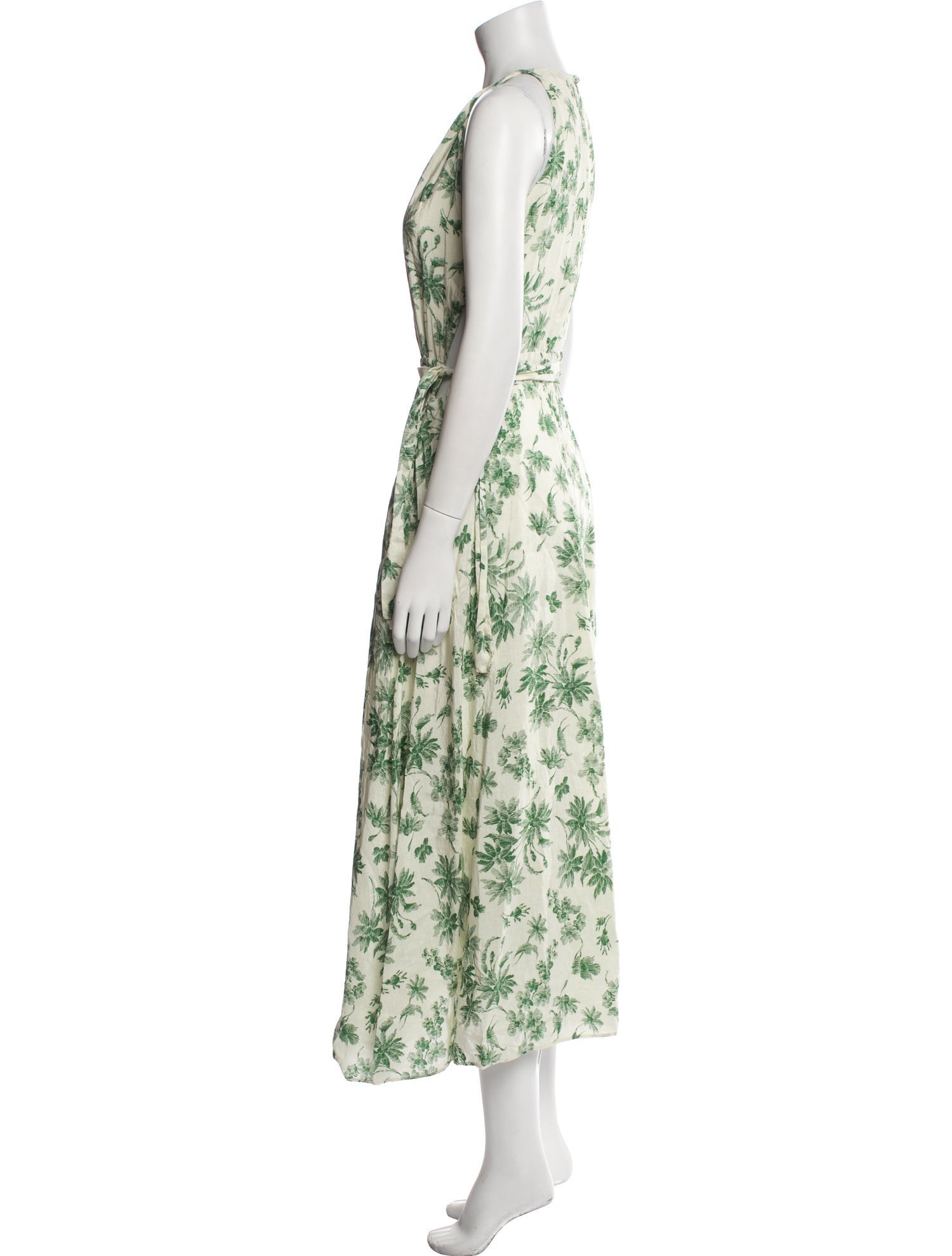 Sandro Linen Long Dress