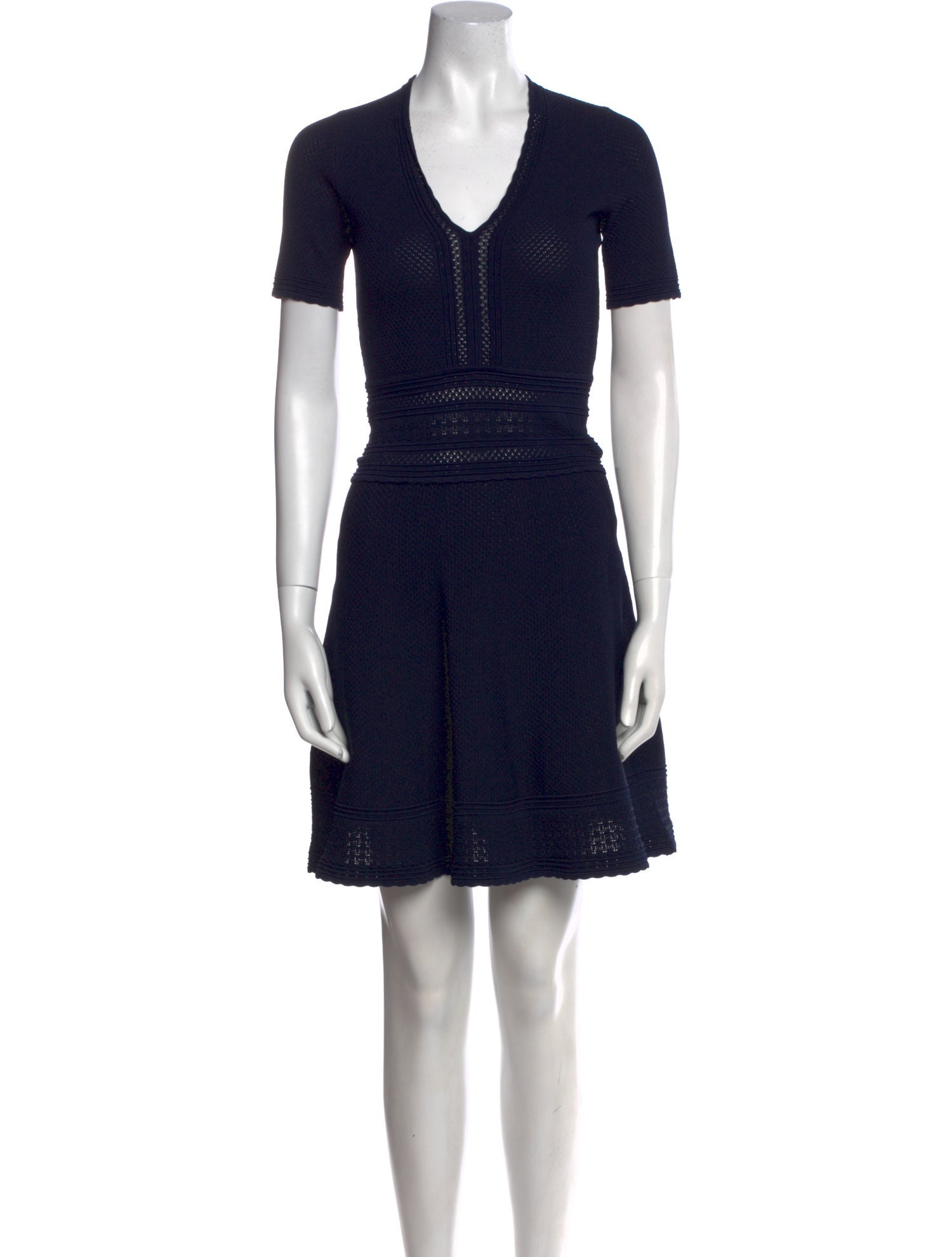 Sandro V-Neck Mini Dress