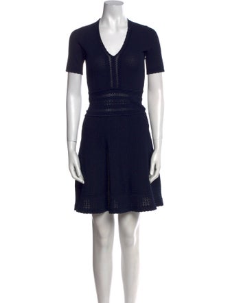 Sandro V-Neck Mini Dress